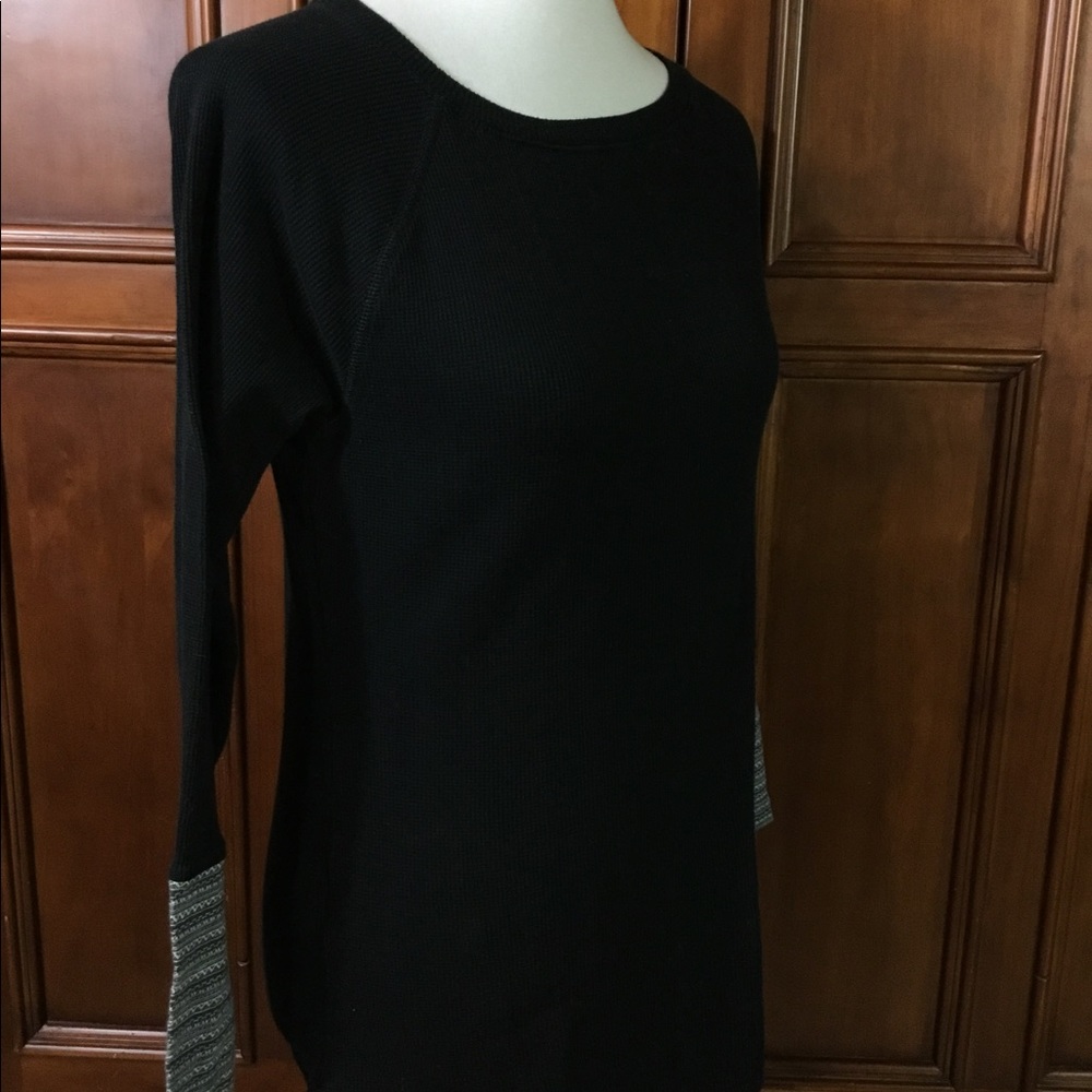 Eddie Bauer Womens Thermal Henley T Patterened Sle